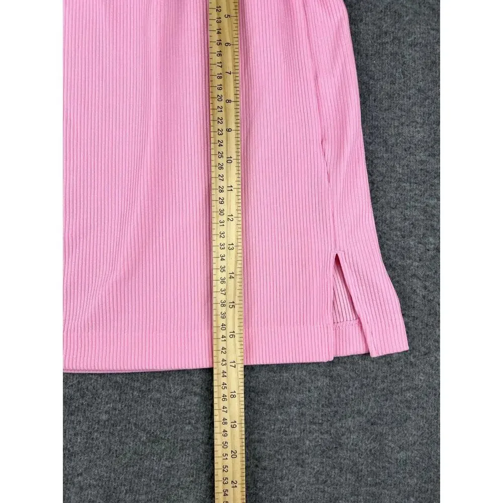 H&M Divided Women's Pink‎ Ribbed Skirt Size Medium
